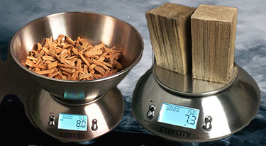 Best wood for smoking takes very little wood to produce vapor